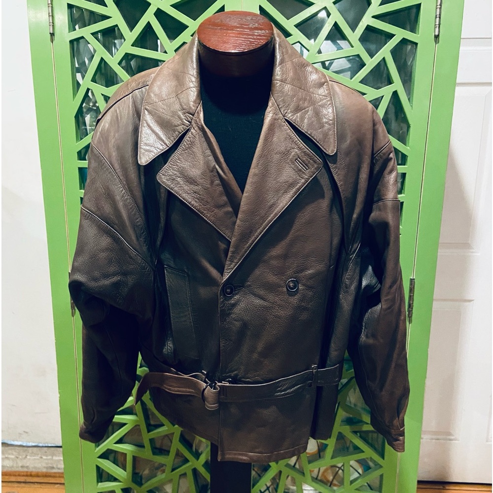 Loewe Madrid Luxury Lambskin Leather Jacket w/ Forro Lining - size 54